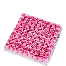 81PCS Bath Soap Rose Flower Scented Soap Rose Petals Body for Valentine's Day...