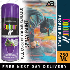 All Purpose Spray Paint Aerosol Matt Gloss Satin Primer Metal Wood Plastic 250ml