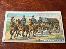 B.A.T. Cigarette Card - Transport Of The World 1917 - English A.S.C. Waggon