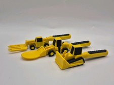3 Constructive Eating Fork Spoon Set Construction Truck Utensils Kids Toddler