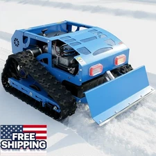 2-in-1 Lawn Mower & Snow Blower, Remote Control 9HP Gasoline Mowing Height 200mm