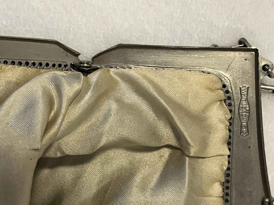 Whiting & Davis Antique Mesh Metal 1920’s Multi Gray Color Handbag - Image 4 of 4