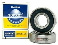Two New Replacement Bearings for Swisher B98 blade driver bearings 2 PACK 6204RS
