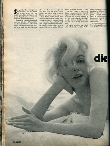 REVISTA RARA SEXY MARILYN MONROE ALEMANIA Marzo 1980 - Imagen 2 de 2