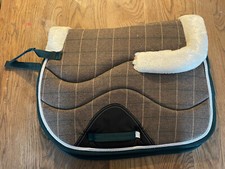 Saddle Cloth Pad Pony size numnah TWEED Green Machine Washable