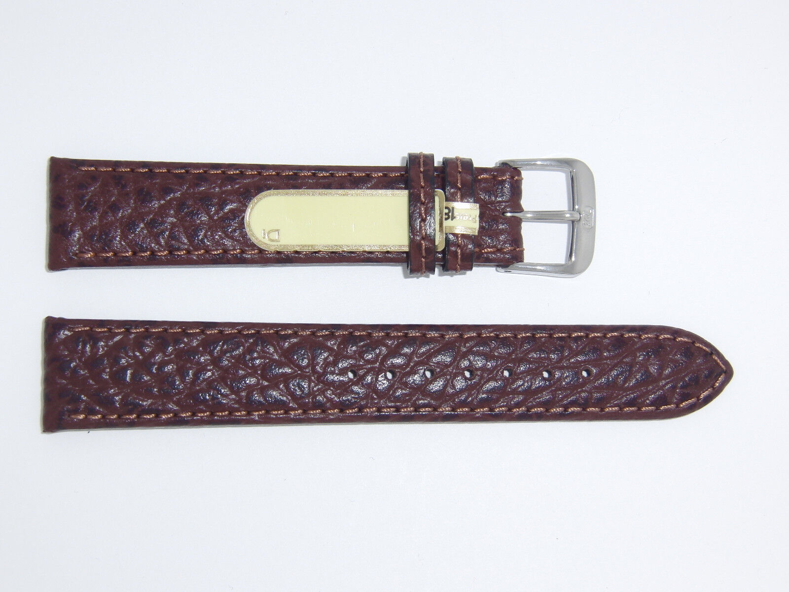 DI-Modell Genuine Calfskin Leather 18 mm D' BROWN Watch Band "CAMEL"