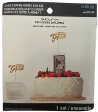 CAKE TOPPER MONEY BOX KIT- New In Box. Fun Party Celebration Item