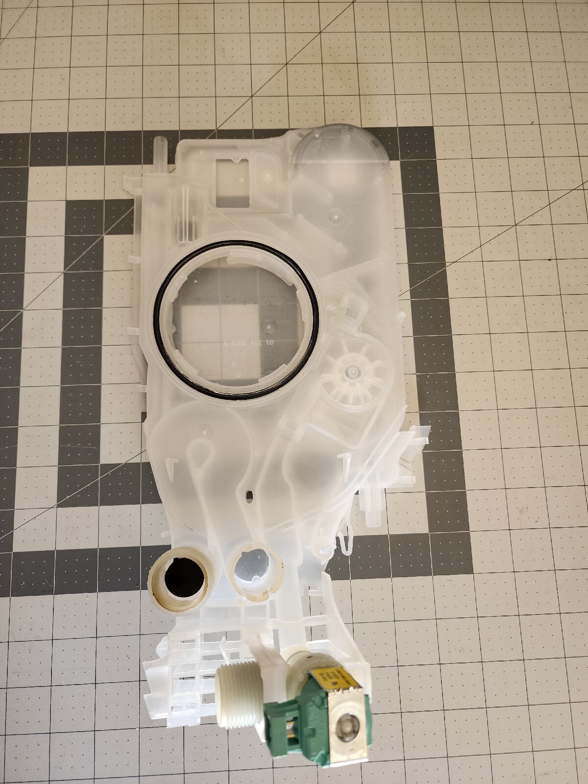 OEM ASKO DW40.2 Dishwasher air break with water valve solenoid 714345