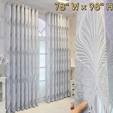 Modern Curtains for Living Room Semi-Shading Panel of Fabric Window Treatments