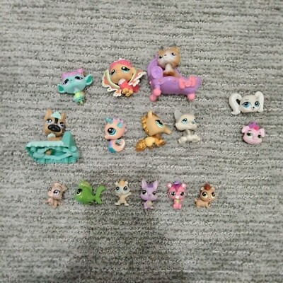 Vintage Littlest Pet Shop Lot Of 15 Y2k + Modern & Accessories As-is