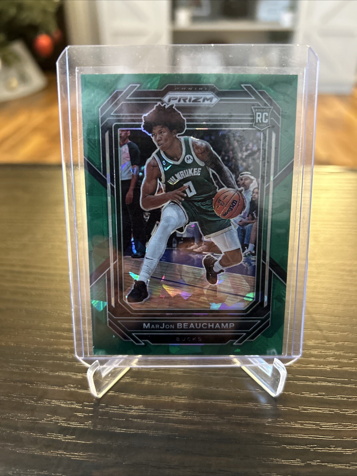 2022-23 Panini Prizm Green Ice Prizm SSP MarJon Beauchamp #268 Rookie RC