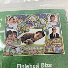 Janlynn Counted Cross Stitch Plastic Canvas Kit 140-178 Nursery Rhyme Frame NEW