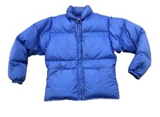Rei Women’s Jacket Size Small Rare 1960s Goose Down Puffer Coat Blue Vtg Retro