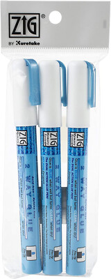ZIG KURETAKE  -  MEMORY SYSTEM - TWO WAY GLUE FINE TIP -  5 PCS ONE PRICE