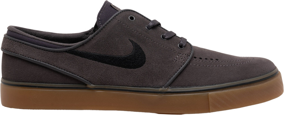nike sb janoski suede thunder grey & gum skate shoes