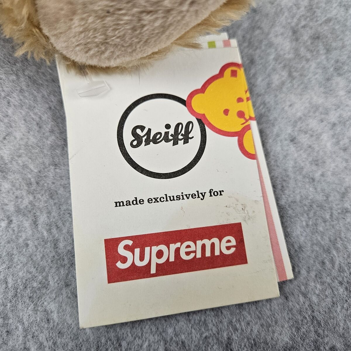 Supreme Steiff Bear Heather Grey Hoodie Box Logo FW18 Supreme Steiff Bear Heather Grey Hoodie Box Logo FW18