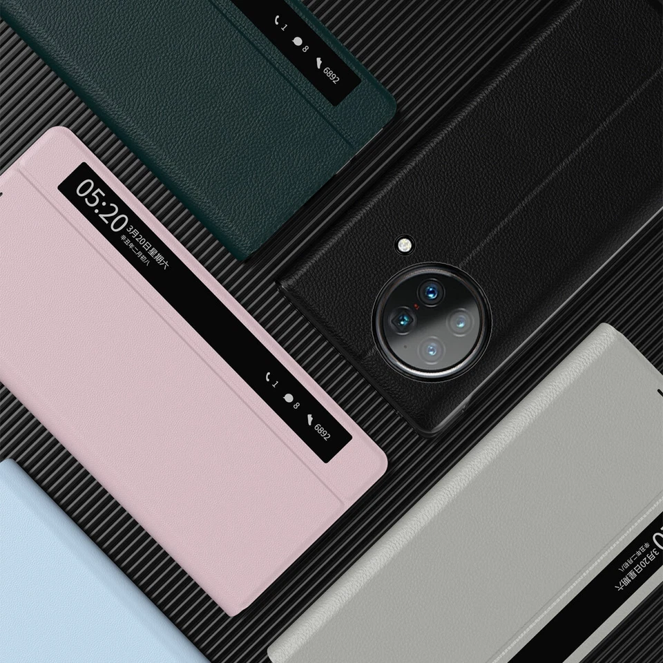 For vivo X Fold 5G, Luxury Business Smart View Flip Leather Stand Cover Case - Image 2 of 4