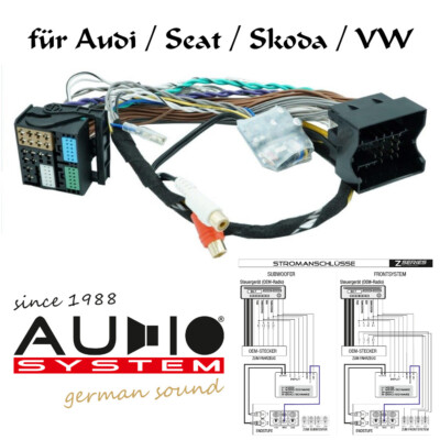 AUDIO SYSTEM  High-Low-Adapter Verstärker für VW UP Polo ID3 ID4 Golf 7 8 Sharan