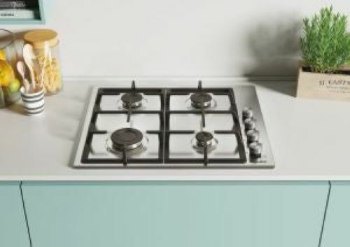 Candy 4 Gas Burner Hob 60cm Stainless Steel