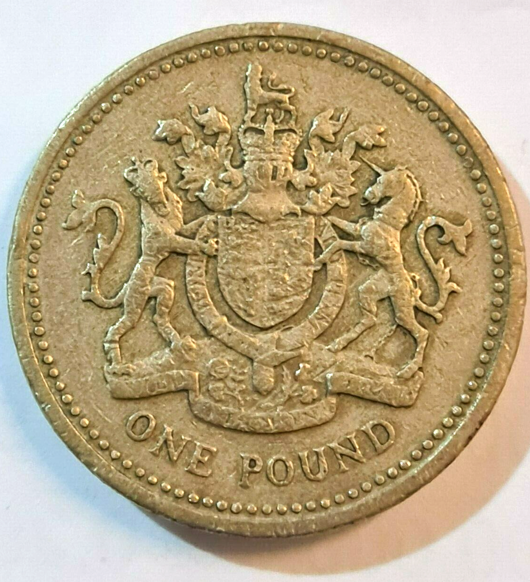 Queen Elizabeth - I I D-G-REG-F-D-1983 1 POUND COIN ALSO KNOWN AS