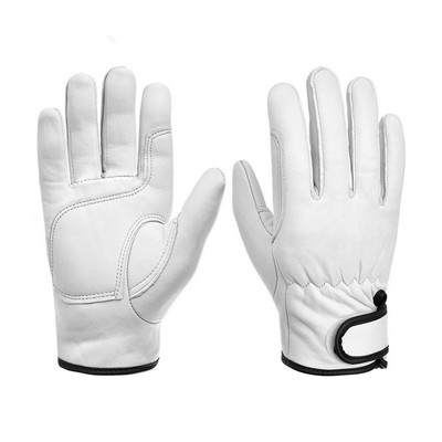 Wear-Resistant Cowhide Work Gloves Leather Workers Work Welding Safety Protect