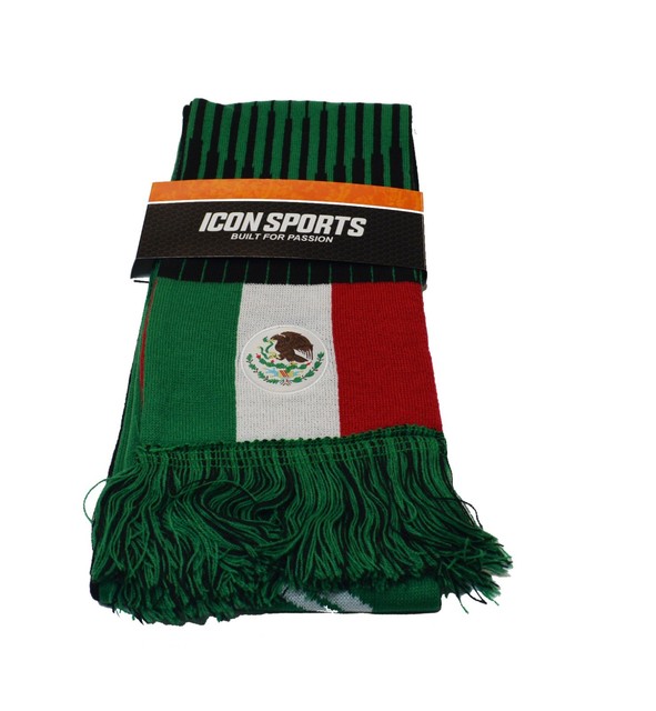 Mexico Scarf Flag Reversible Soccer FMF National Team Jersey Soccer