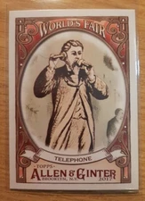 2017 TOPPS ALLEN & GINTER WORLD'S FAIR TELEPHONE #3 CENTENNIAL EXPOSITION