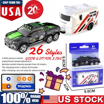  Mini Rc Drift Car 1:64 Scale Alloy Truck Remote Control 4x4 Off-Road Vehicle 
