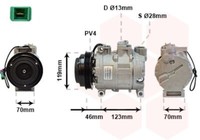 Van Wezel Kompressor Klima Klimaanlage Klimakompressor 0300K015