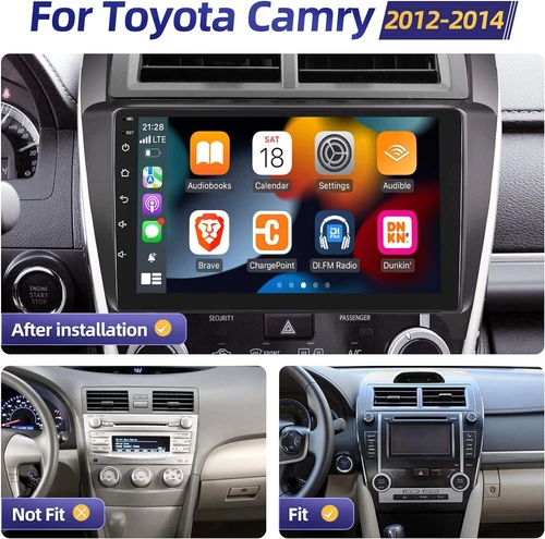 For Toyota Camry 2012-2014 10" Android 13 Car Stereo GPS Navi BT 2+32GB Radio - Picture 3 of 21