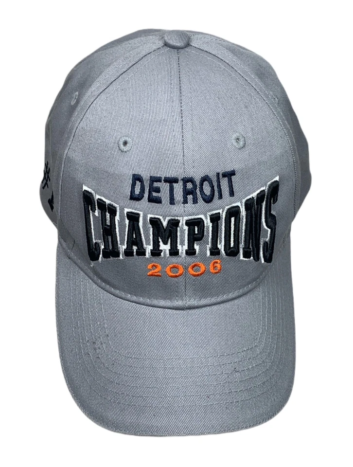 Detroit Tigers 2006 American League Champions Hat Cap OSFM - Image 2 of 4