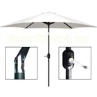 8 ft Patio Umbrella Market  w/ Crank Tilt Aluminum Outdoor - WHITE