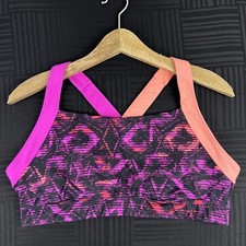 Old Navy Active Womens XXL 2XL Multicolor Go Dry Wireless Crossback Sports Bra