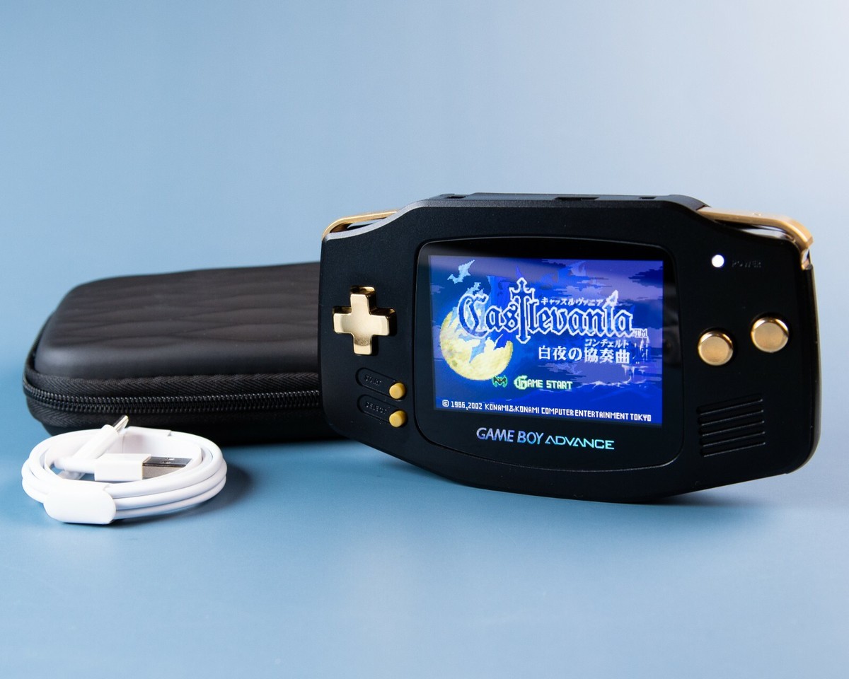 GameBoy Advance, Boxy Pixel,Clicky Triggers 2000mAh battery, IPS  LCD,Audio AMP