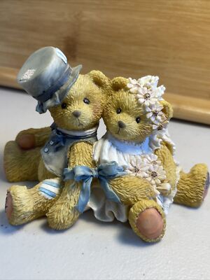 Cherished Teddies Figurine - Bride & Groom - 1992 - Wedding