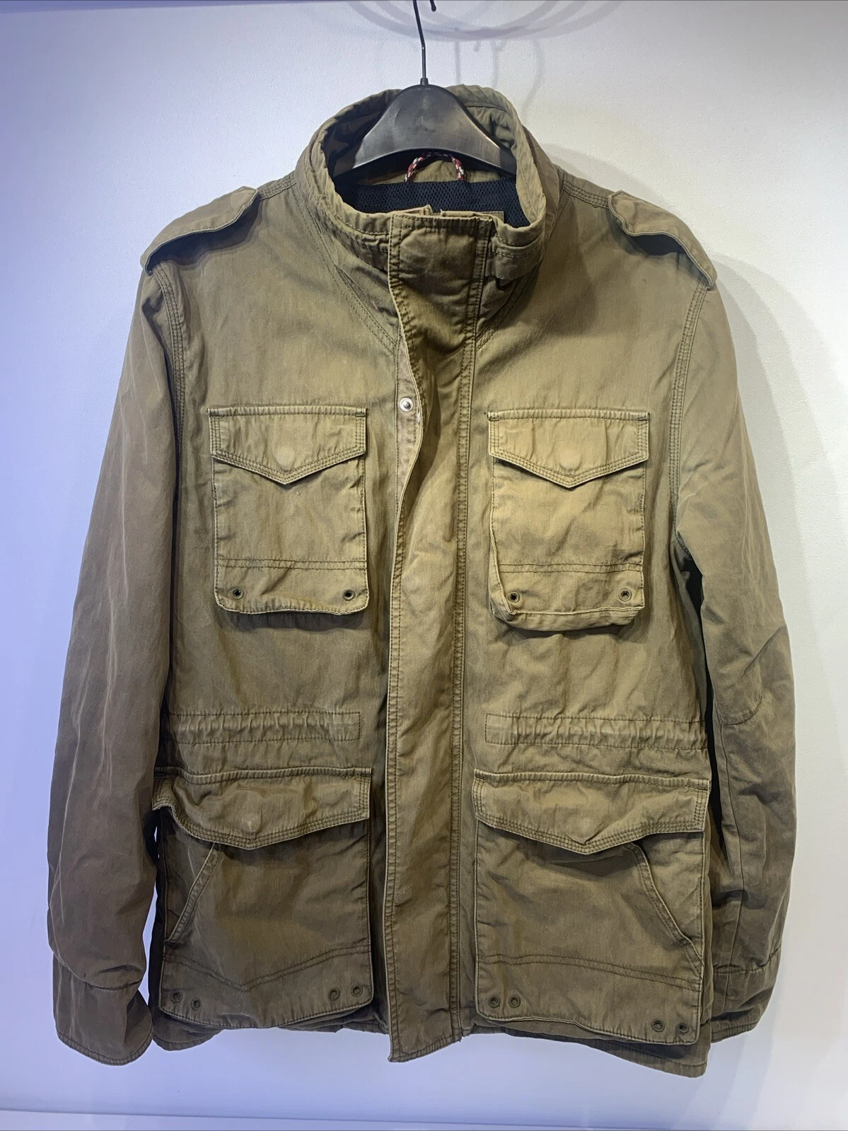 HILFIGER Denim Men’s Green Cargo Jacket Size S