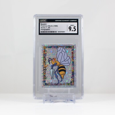 Pokemon Beedrill #S5 Merlin Sticker Series 1 Topps Holo - CGC 9.5 | eBay