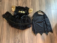 Rubies Batgirl Costume and Cape Tutu Dress Sparkles Toddler Girls Size S