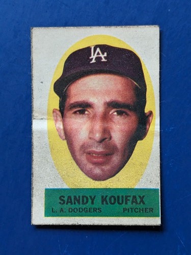 Sandy Koufax 1963 Topps Peel Offs card