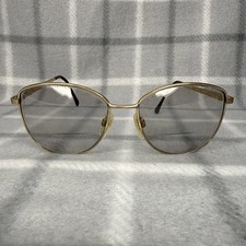 Vintage Luxottica Gold Electroplated Frames 54-16-135 Italy Janice FRAMES ONLY