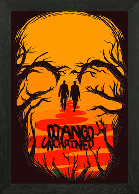 django unchained gerahmtes Wandbild Poster Leinwanddruck Bild