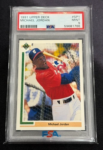 MICHAEL JORDAN 1991 UPPER DECK BASEBALL #SP1 ROOKIE CARD RC PSA 9 MLB WHITE SOX