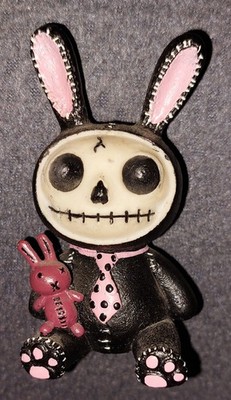 Furry Bones Figur - Black Bun Bun - Fun lustig Furrybones Skelett Hase