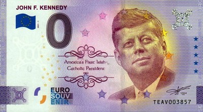 Null Euro Schein - 0 Euro Schein - Irland - John F. Kennedy 2021-1