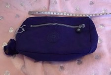 Purple Kipling Pouch With Els Monkey And Key Fob New