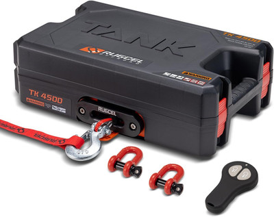Portable Winch 12V DC Electric Utility Winch,4500Lb/2041Kg Single Line Pull with