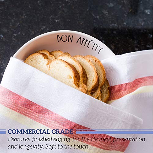 GREEN LIFESTYLE Kitchen Dish Towels Set of 12-Tea Towels 100% Cotton. Large D...