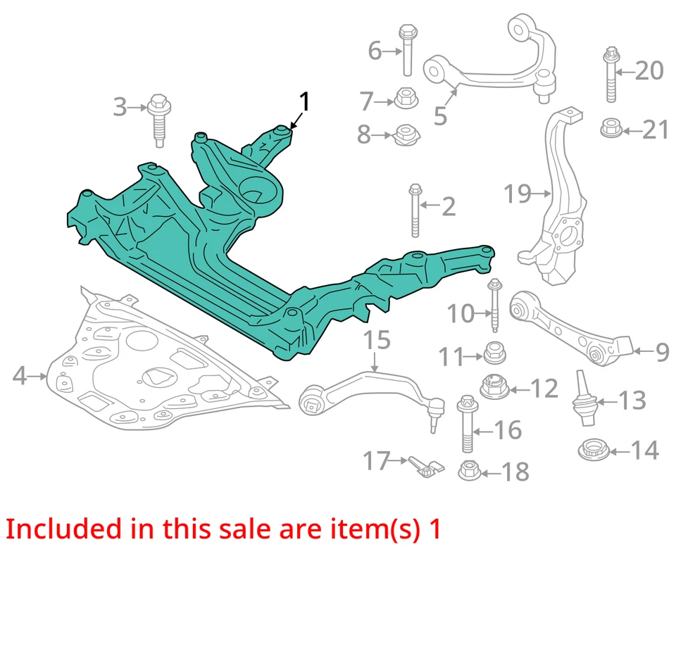 (SOLO RECOGIDA LOCAL) Crossmember/K-Frame suspensión delantera compatible con BMW M760i 20 17-22 Foto 2 de 3