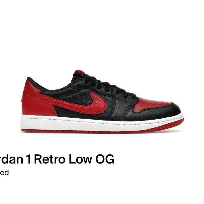 Las mejores ofertas en Jordan 1 Retro OG Low Varsity Red | eBay