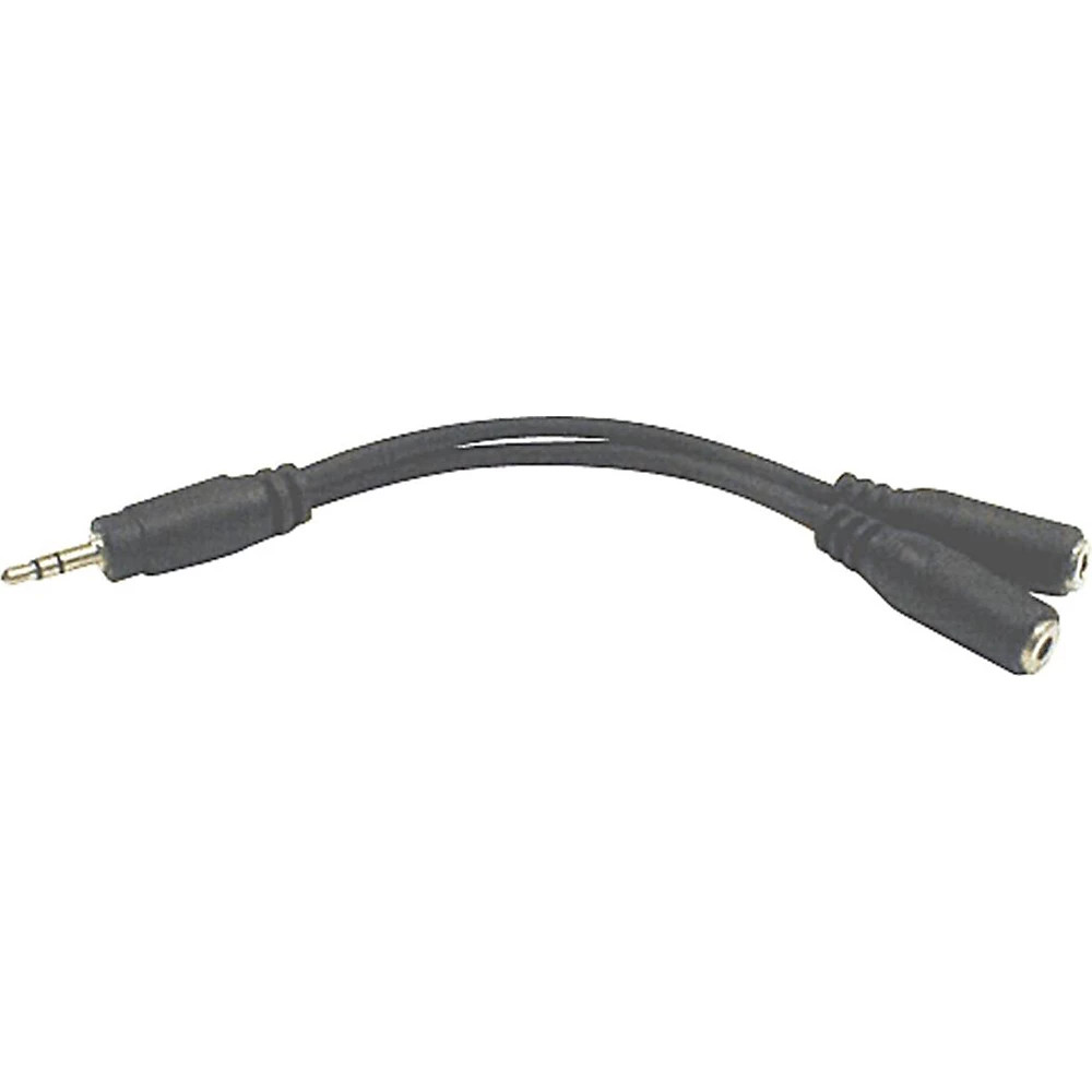 Livewire Headphone Splitter 35 mm TRS Male to 35 mm TRS Female Black 6 in 2890₽